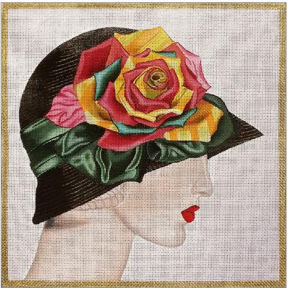 click here to view larger image of Black Hat (hand painted canvases)