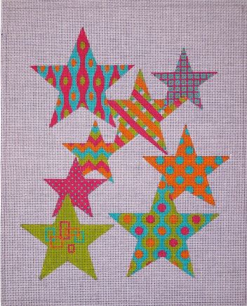 click here to view larger image of Falling Stars (hand painted canvases)