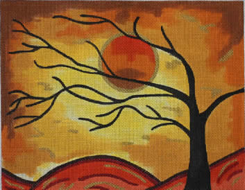 click here to view larger image of Autumn Silouette II (hand painted canvases)