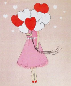 click here to view larger image of Valentine Princess (hand painted canvases)