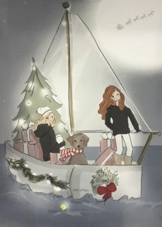 click here to view larger image of Christmas Sailors (hand painted canvases)
