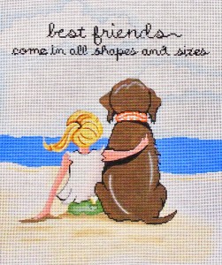 click here to view larger image of Best Friends  (hand painted canvases)