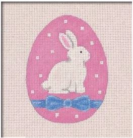 click here to view larger image of Sweet Bunny w/Ribbon (hand painted canvases)