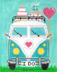 click here to view larger image of Micro Bus - Wedding (hand painted canvases)