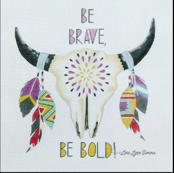click here to view larger image of Be Brave (hand painted canvases)