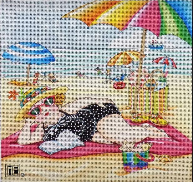 click here to view larger image of At the Seaside (hand painted canvases)