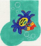 click here to view larger image of Blue Crab Mini Sock (hand painted canvases)