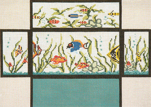click here to view larger image of Fish Tank Brick Cover (hand painted canvases)