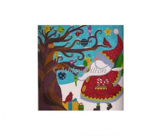 click here to view larger image of Santa Whimsy (hand painted canvases)