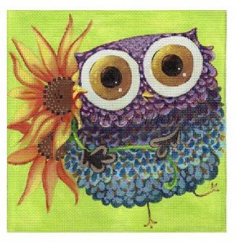 click here to view larger image of Sunflower Owl (hand painted canvases)