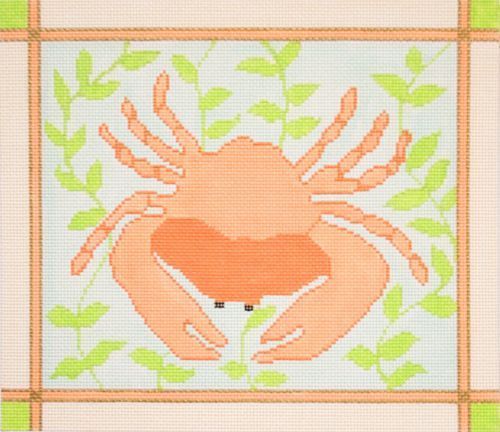 click here to view larger image of Coral Crab (hand painted canvases)