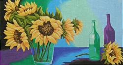 click here to view larger image of Sunflower Charm (hand painted canvases)