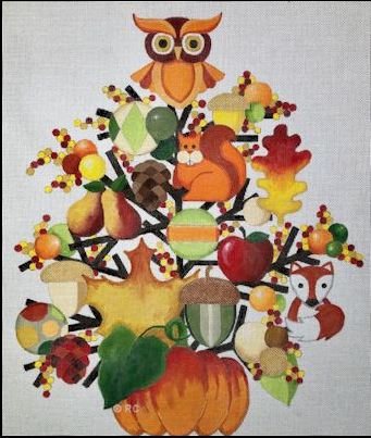 click here to view larger image of Autumn Tree (hand painted canvases)