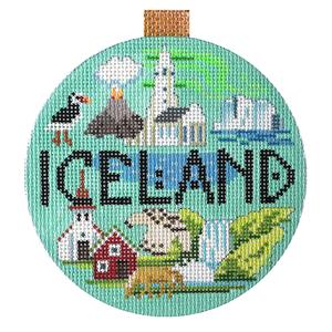 click here to view larger image of Travel Round - Iceland (hand painted canvases)