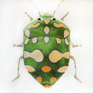 click here to view larger image of Big Bugs - Green and Yellow (hand painted canvases)