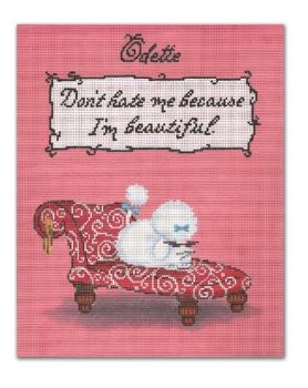 click here to view larger image of Odette - Don’t hate me because I’m Beautiful   (hand painted canvases)