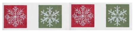 click here to view larger image of Coasters - Snowflakes (hand painted canvases)