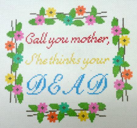 click here to view larger image of Call Your Mother (hand painted canvases)