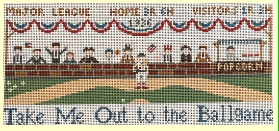 click here to view larger image of Take Me Out to the Ball Game (hand painted canvases)