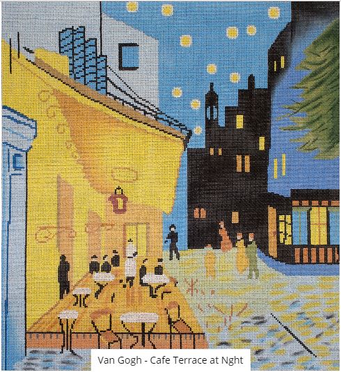 click here to view larger image of Van Gogh - Cafe Terrace at Night (hand painted canvases)