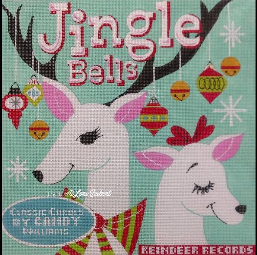 click here to view larger image of Jingle Bells Retro Album (hand painted canvases)