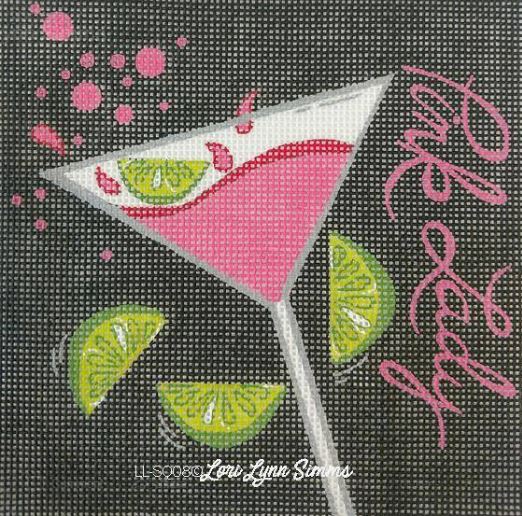 click here to view larger image of Pink Lady Martini (hand painted canvases)