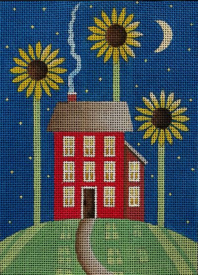 click here to view larger image of Little Sunflower House (hand painted canvases)