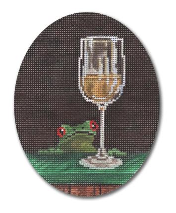 click here to view larger image of Bar Hoppers - White Wine (hand painted canvases)