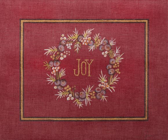click here to view larger image of Joy Wreath (hand painted canvases)