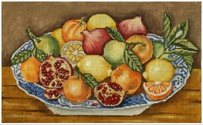 click here to view larger image of Oranges Lemons and Pomegranate (hand painted canvases)