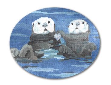 click here to view larger image of Otter Love (hand painted canvases)