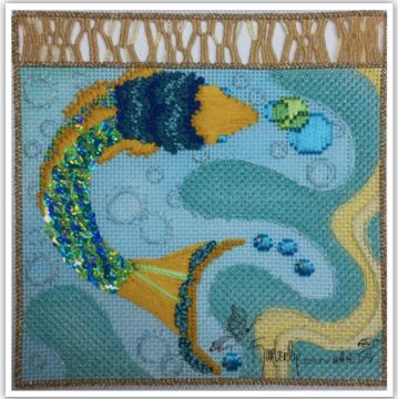 click here to view larger image of Bubbles w/Stitch Guide (hand painted canvases)