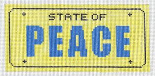click here to view larger image of State of Peace w/Stitch Guide (hand painted canvases)