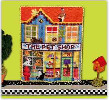 click here to view larger image of Pet Shop w/Stitch Guide (hand painted canvases)