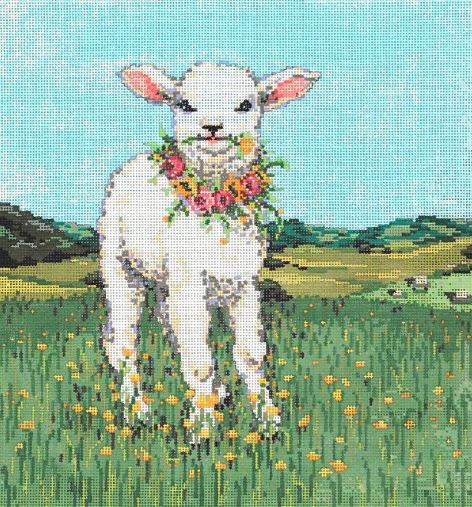 click here to view larger image of Lambie Pie (hand painted canvases)