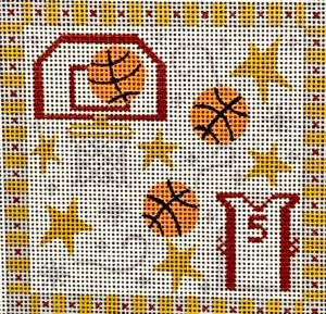 click here to view larger image of Basketball Square  (hand painted canvases)