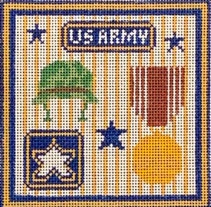 click here to view larger image of US Army Square  (hand painted canvases)