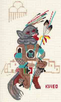 click here to view larger image of Kweo Kachina (hand painted canvases)