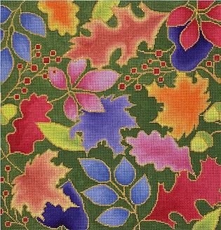 click here to view larger image of Autumn Leaves (hand painted canvases)