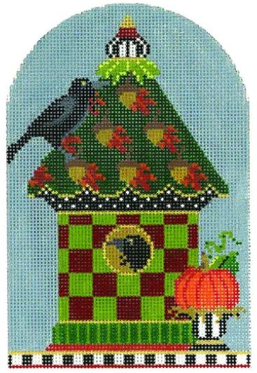 click here to view larger image of Acorn Pumpkin Crow House (hand painted canvases)