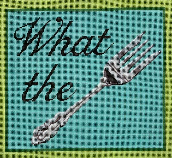 click here to view larger image of What the Fork (hand painted canvases)