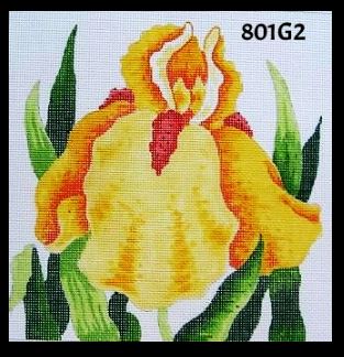 click here to view larger image of Yellow Iris (hand painted canvases)
