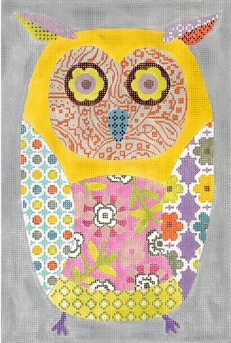 click here to view larger image of Wise Owl (hand painted canvases)