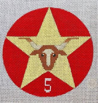 click here to view larger image of 12 Days of Texas 5 - Longhorn Steer (hand painted canvases)