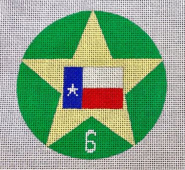 click here to view larger image of 12 Days of Texas 6 - Flags Flying (hand painted canvases)