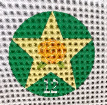 click here to view larger image of 12 Days of Texas 12 - Yellow Roses  (hand painted canvases)