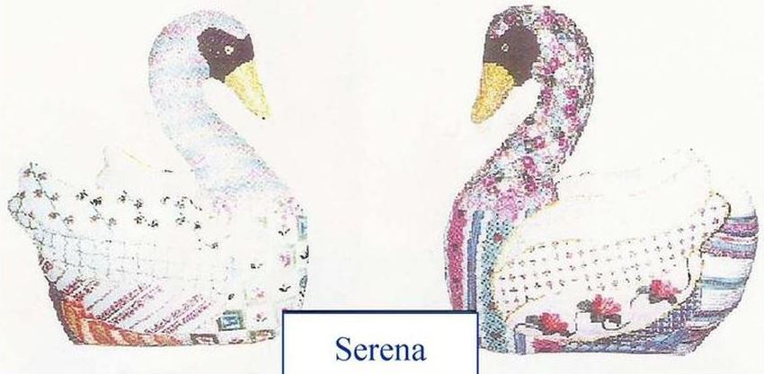 click here to view larger image of Serena the Swan w/Stitch Guide (hand painted canvases)