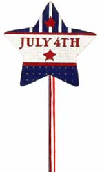 click here to view larger image of 4th of July (hand painted canvases)