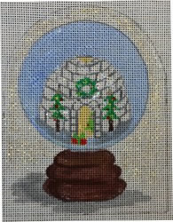 click here to view larger image of Igloo Snowglobe (hand painted canvases)