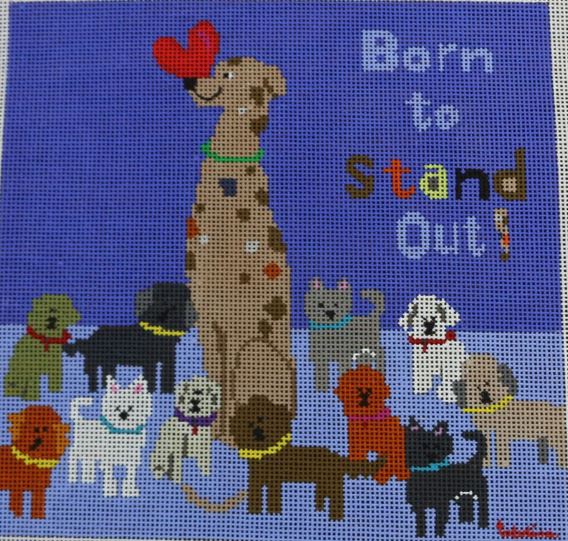 click here to view larger image of Born to Stand Out - Great Dane (hand painted canvases)